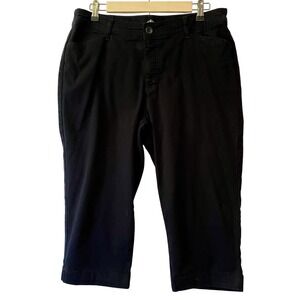 St Johns Bay Capris Black Women's‎ Size 14
